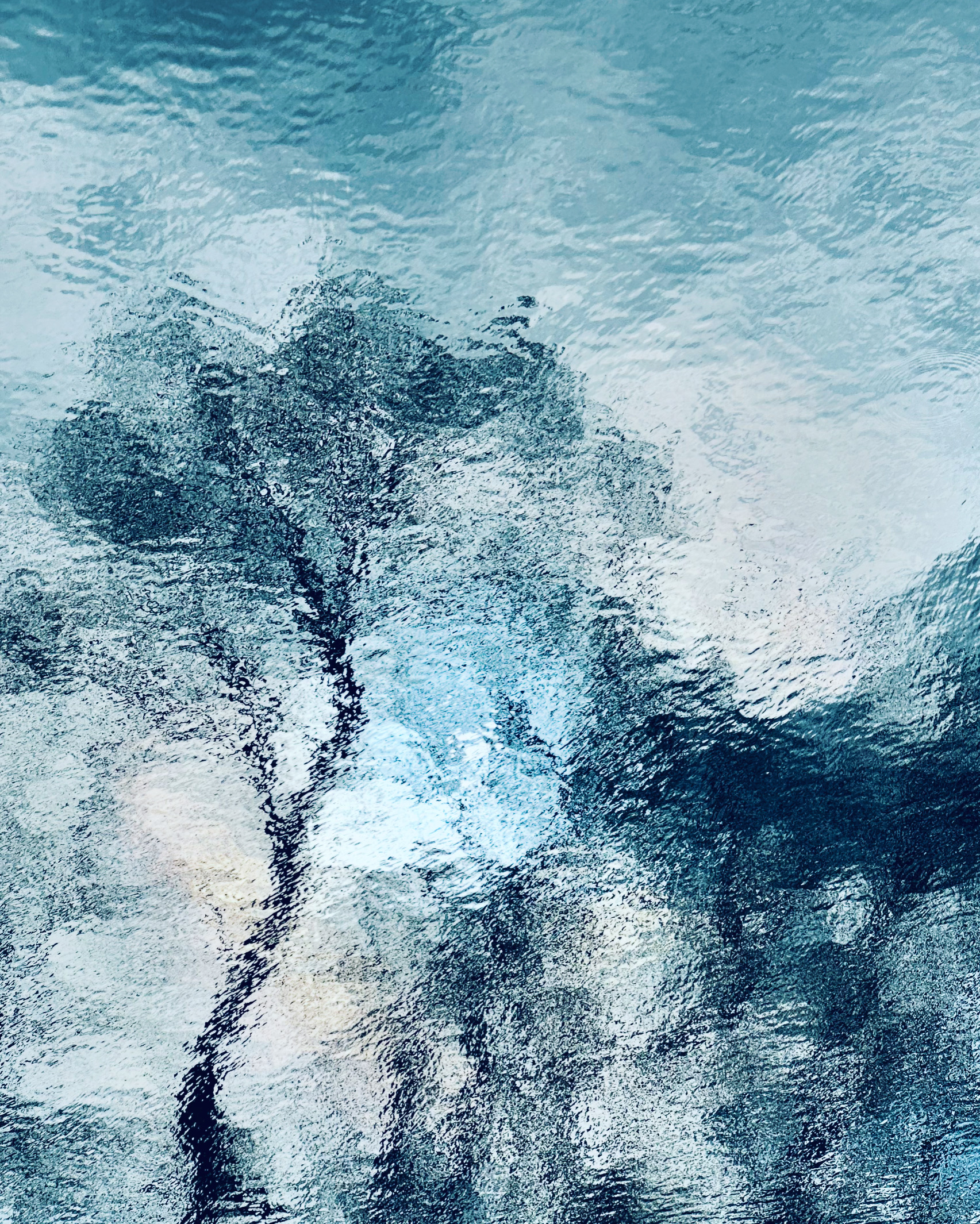 Artwork entitled 'Trestle Blue" by Kelly DuMar