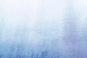 White to blue abstract watercolor painting that looks like a water stain