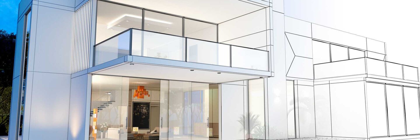 architectural rendering created in sketchup