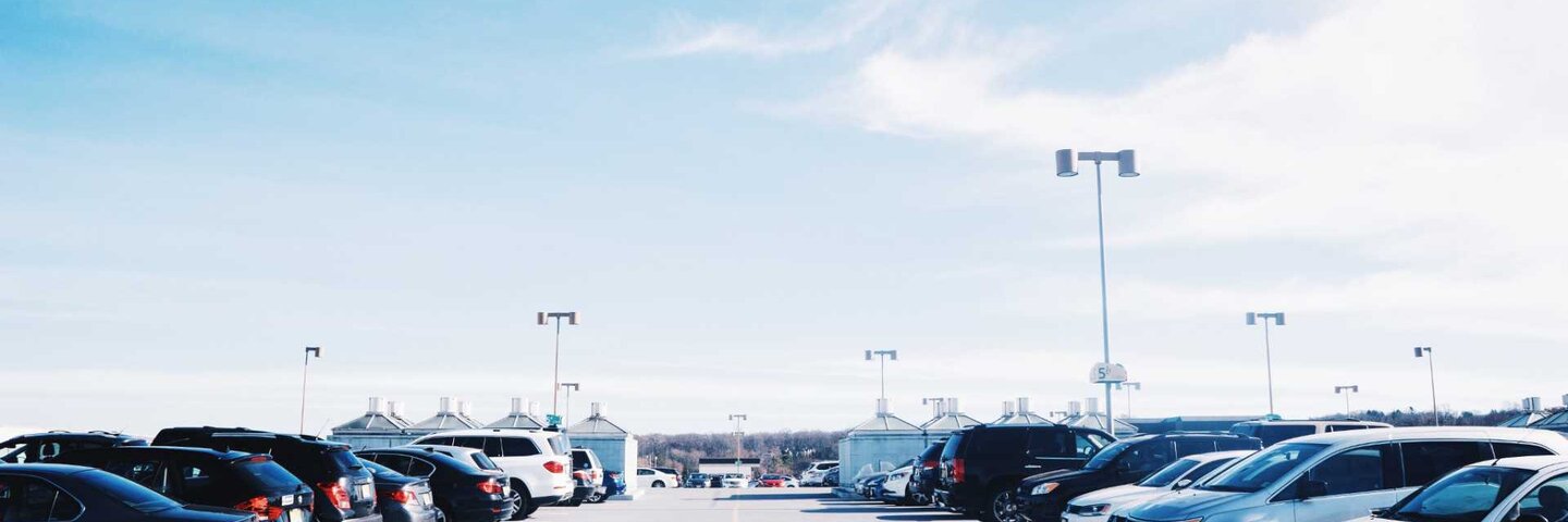 Parking lot in the daytime