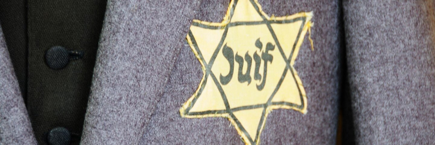 Jewish star on jacket