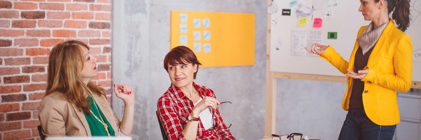 business woman in a meeting