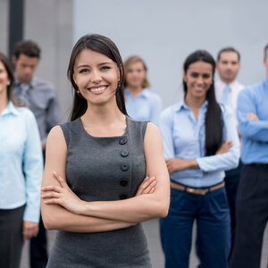 Group of successful paralegal students