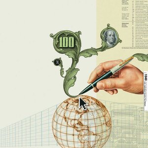 art of money and globe