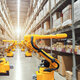 Robots in an automated warehouse